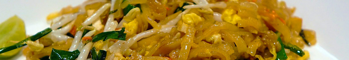 Eating Thai at Golden Leaf Thai restaurant in Newberg, OR.